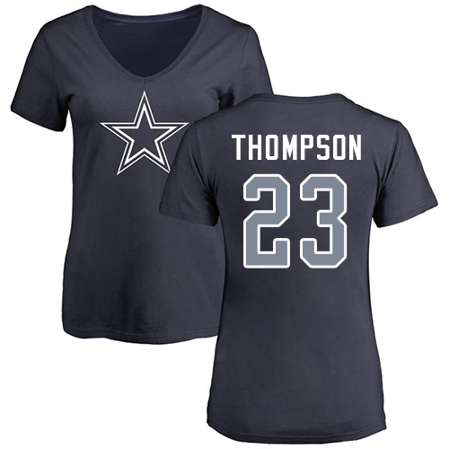 Men Dallas Cowboys Ash Darian Thompson Name and Number Logo #23 Nike NFL T Shirt